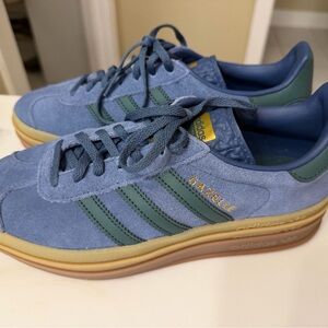 Adidas Gazelle Blue and Green Shoes